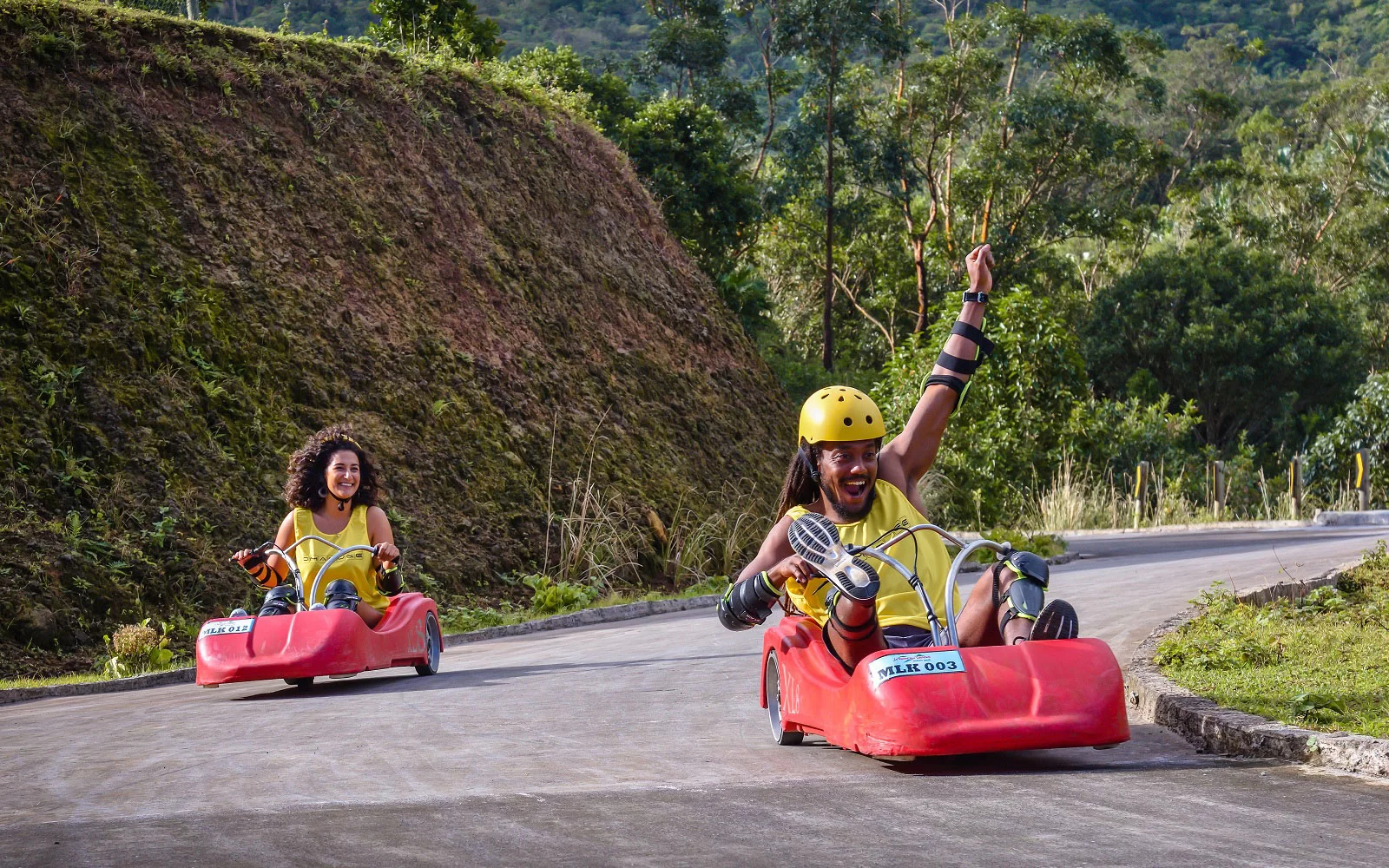  luge cart, la vallée des couleurs, group activity, group race mauritius,circuit race, kart mauritius