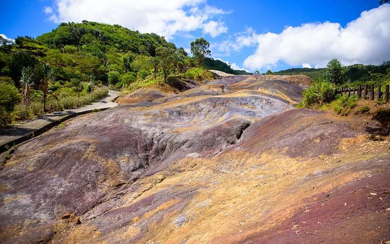 Panoramic Coloured Earth Formations, Mauritius